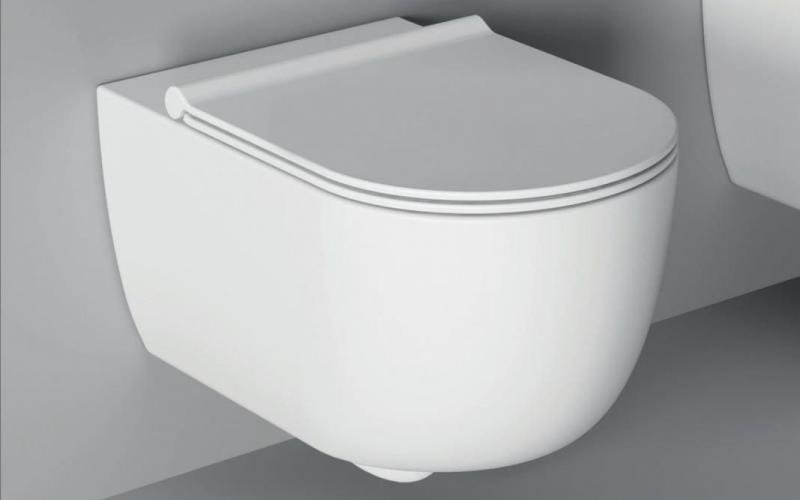 Murano wc sospeso 55 bianco lucido