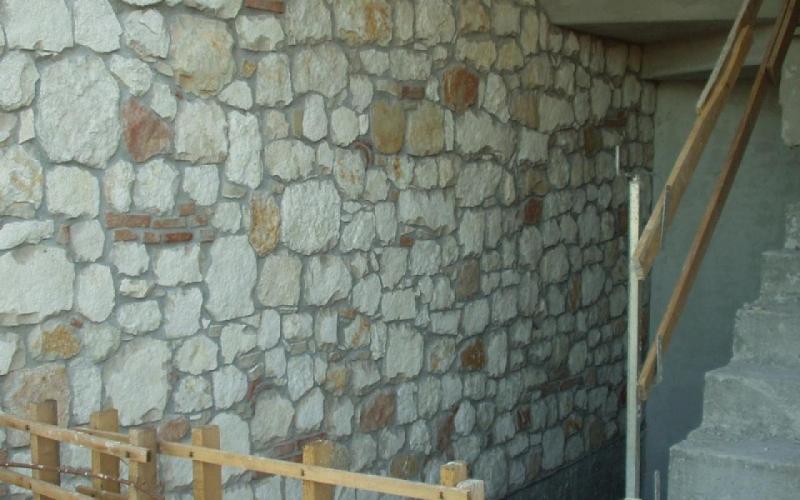 stone brick cladding porch Vicenza
