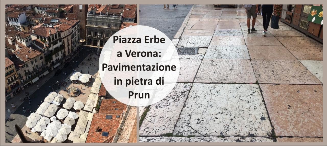 Pietra di Prun in Piazza delle Erbe a Verona
