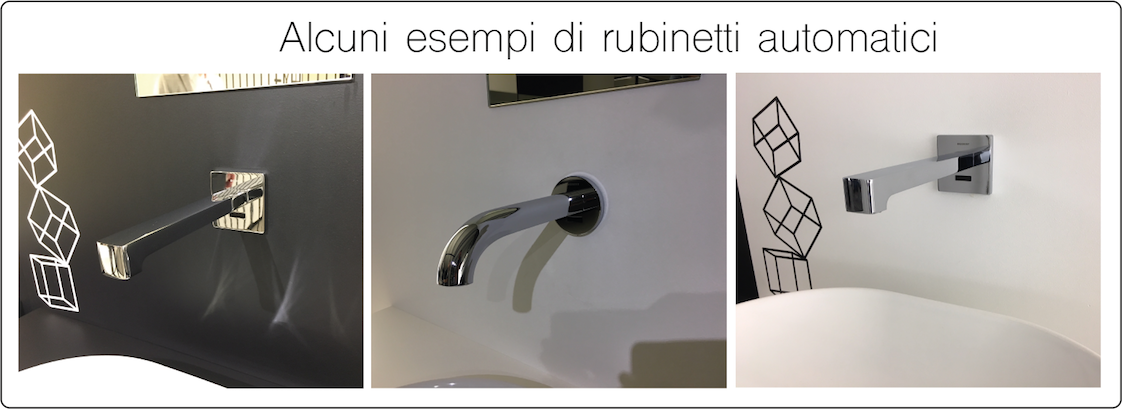 Esempi di rubinetti automatici nel nostro negozio a Vicenza