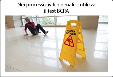 In caso di processo si utilizza il test BCRA