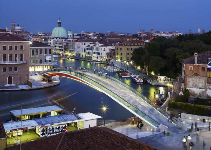 Il ponte progettato da Calatrava a Venezia