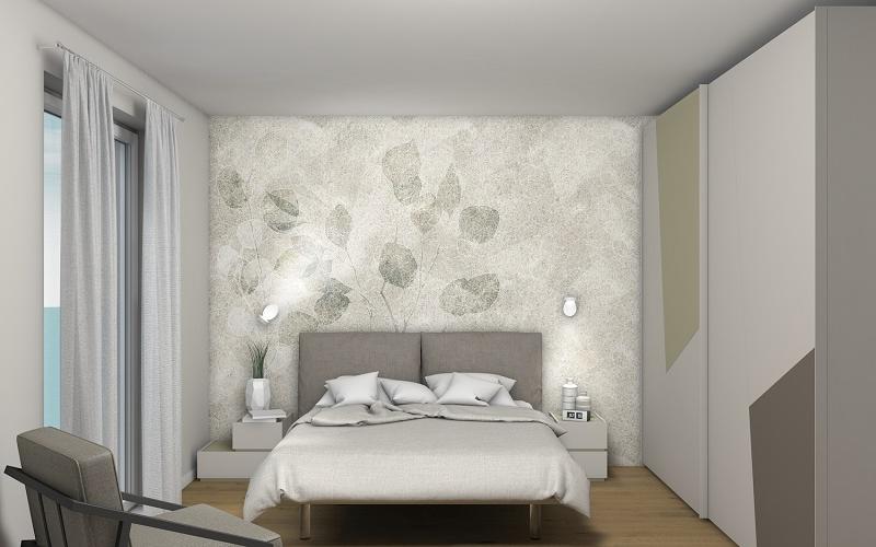 camera da letto rivestimento parete