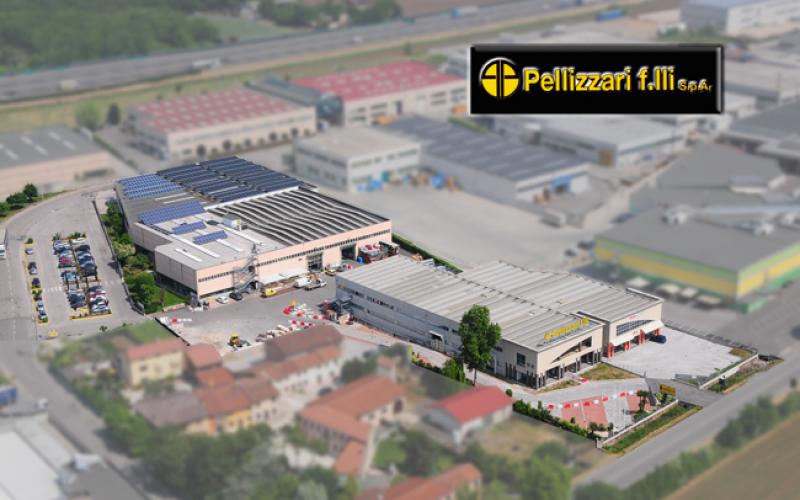 Aerial view of Pellizzari shop in Gambellara (Vicenza)