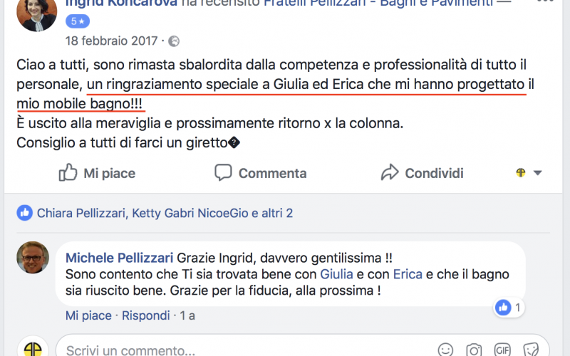 opinioni fratelli pellizzari gambellara Giulia Panato venditore progettista Vicenza