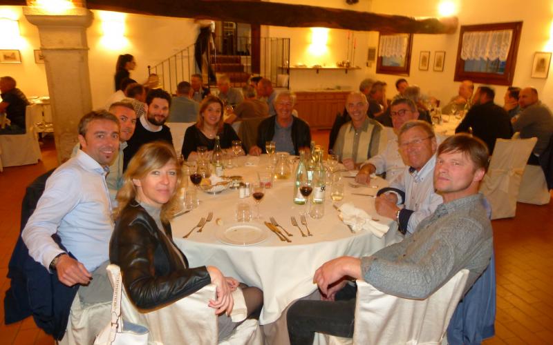 Not only tiles: dinner with customers in Sovizzo (Vicenza)