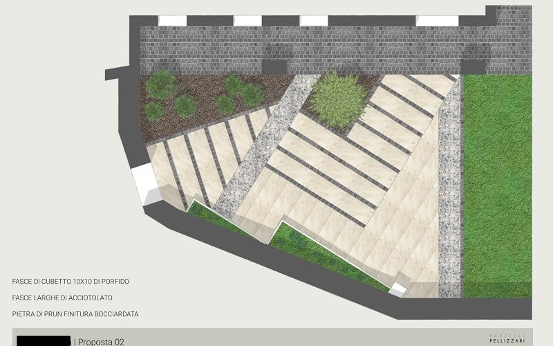 progetto pavimento esterno Verona