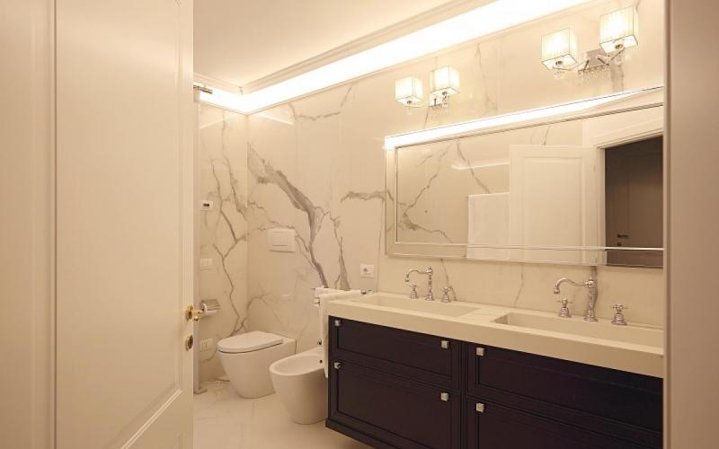 bagno classico stile marmo Vicenza 