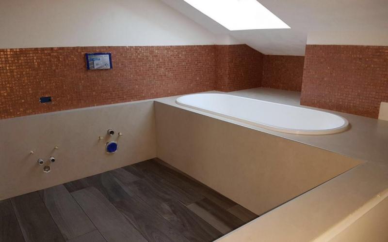 rivestimento bagno mosaico decoro bagni chiavi in mano Vicenza Verona provincia Padova
