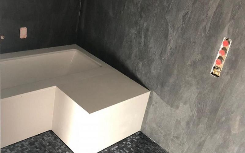 bathroom black mosaic bisazza Vicenza