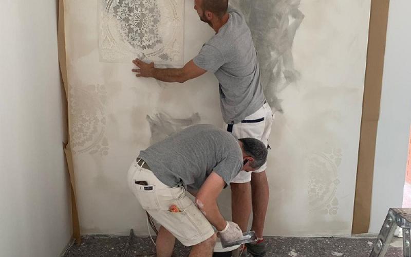 rivestimento pareti calce cruda Vicenza