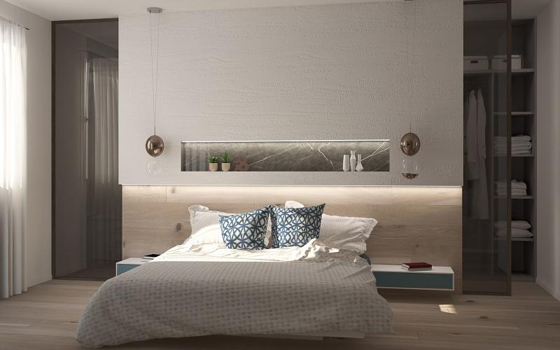 Camera da letto progettata a Verona
