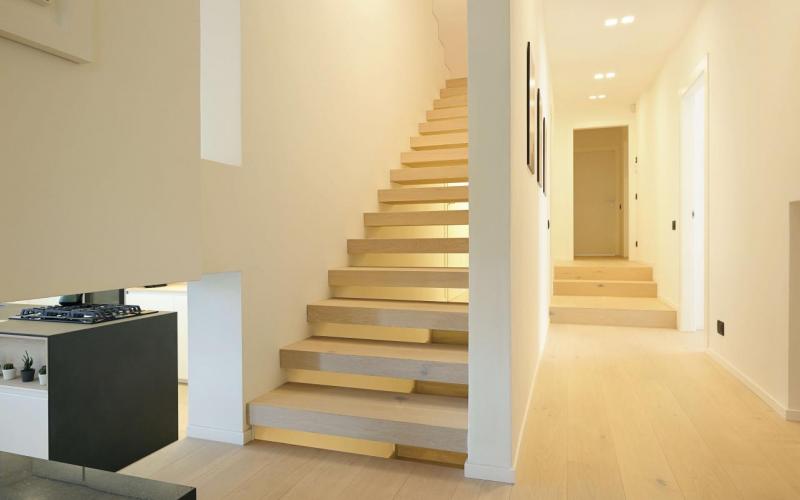 Modern suspended staircase Vicenza