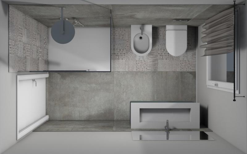 Bathroom with cementine