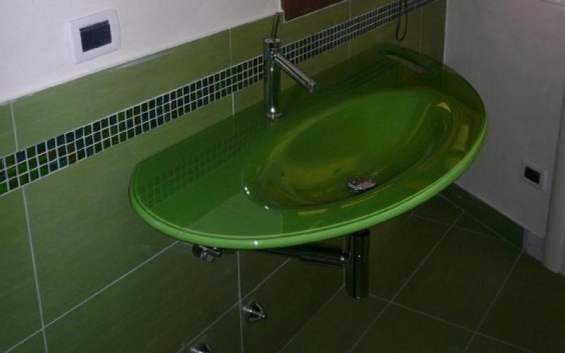 Coloured glass washbasin, Vicenza
