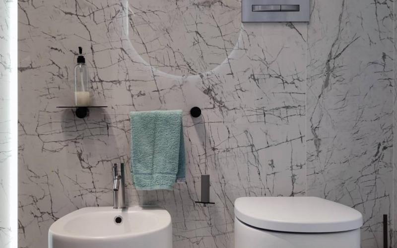 Imitation marble tiles for modern bathroom Vicenza