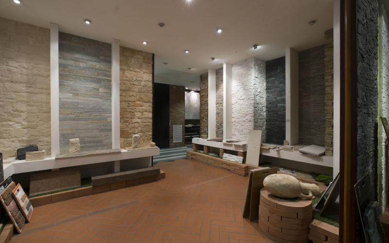 Pellizzari stone cladding showroom