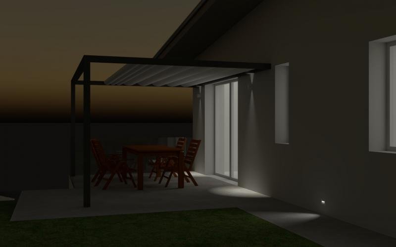 Home exterior lighting project