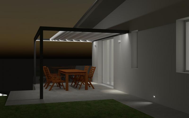 Home exterior lighting project
