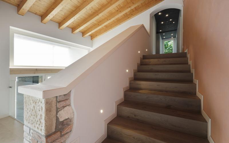 interior wooden staircase design Vicenza
