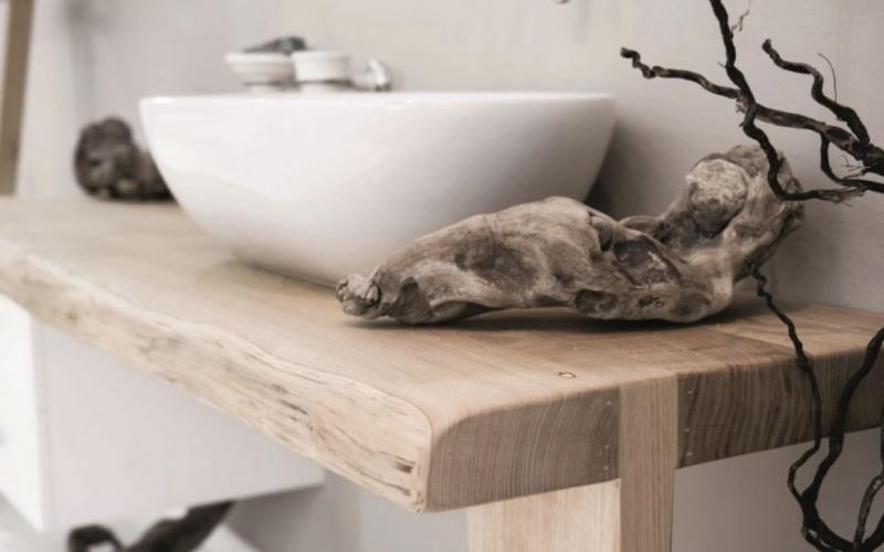 Mensola per bagno wood di Gaia Mobili