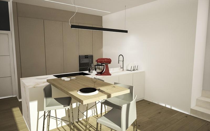 Modern kitchen, the project