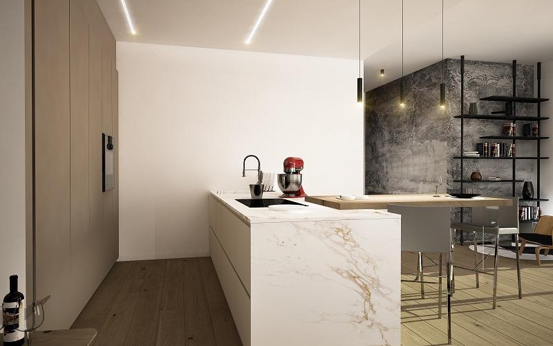 Modern kitchen, the project