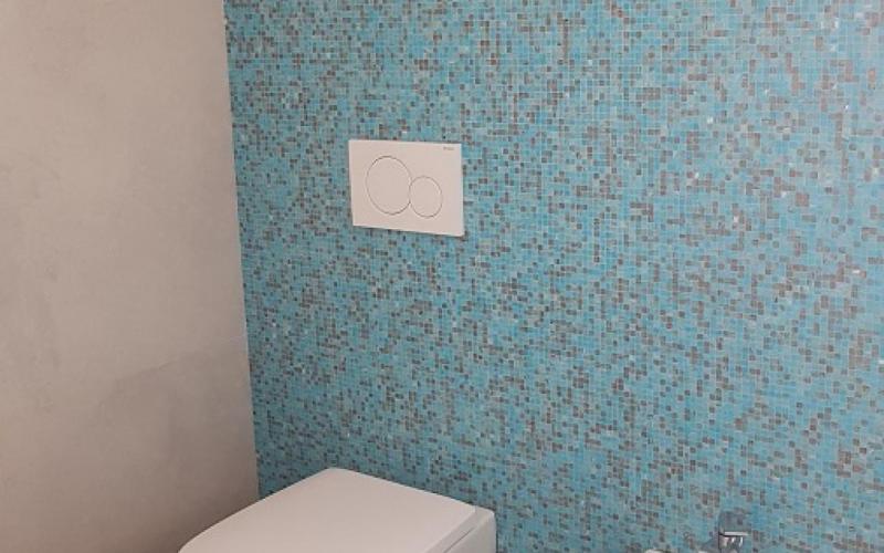 mosaic bisazza bathroom blue grey Verona