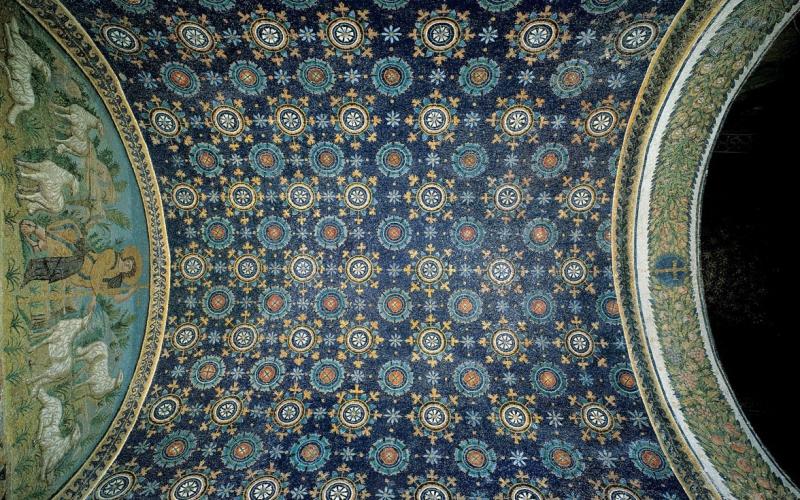 Mosaico bizantino a Ravenna, mausoleo di galla placidia