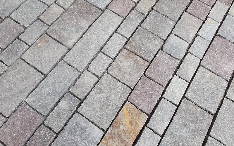 Outdoor porphyry pavement Vicenza