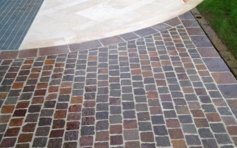 pavimentazione esterna pavimento pietra porfido marmo lavori provincia Vicenza Verona Padova
