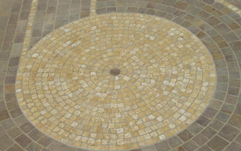 porfido squadrato pavimento esterno decoro Vicenza