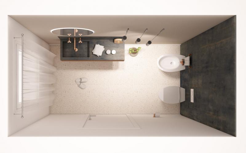 Progettare bagno moderno piccolo Verona