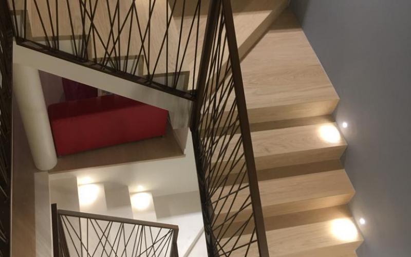 Modern internal staircase in Vicenza