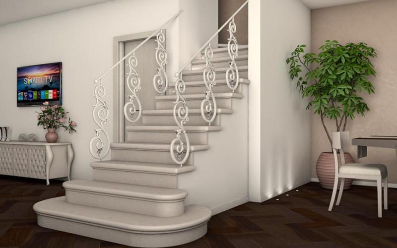 Marble staircase project Vicenza and Verona