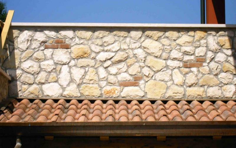 stone aladding wall Vicenza brick