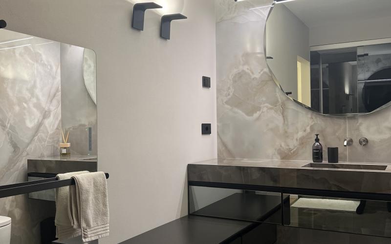 Mirrored bathroom decorative radiator Pellizzari Vicenza