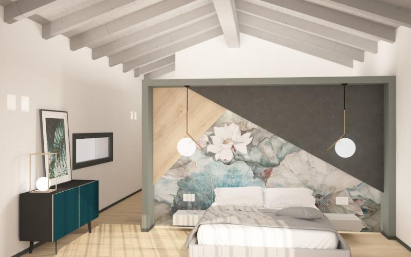 Progettazione camera da letto moderna a Vicenza