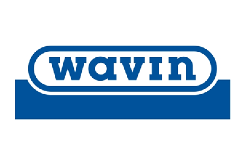 Nell'immagine si vede il logo di Wavin