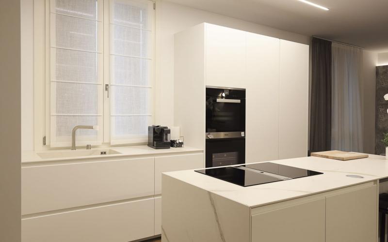White kitchen in Vicenza