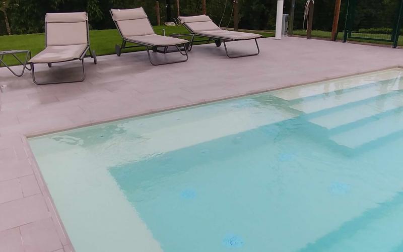 Una piscina realizzata a Valdagno, Vicenza
