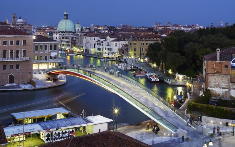 Il ponte progettato da Calatrava a Venezia