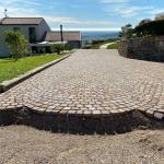 Porphyry external paving with draining joints, Vicenza