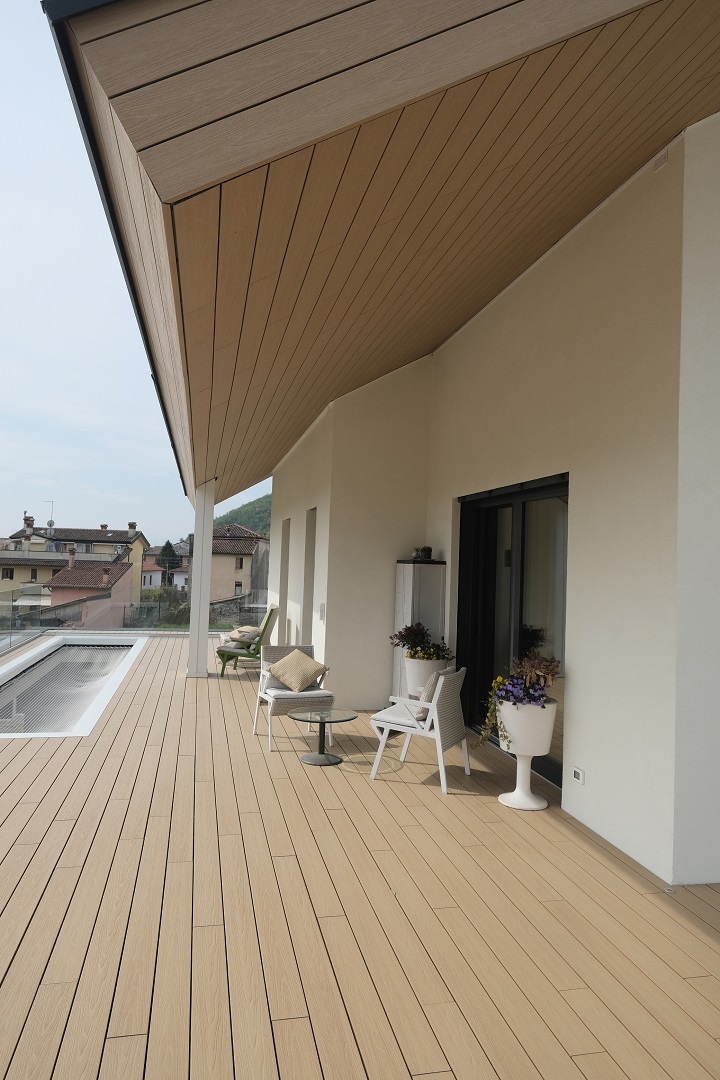 pavimento e rivestimento esterno in wpc