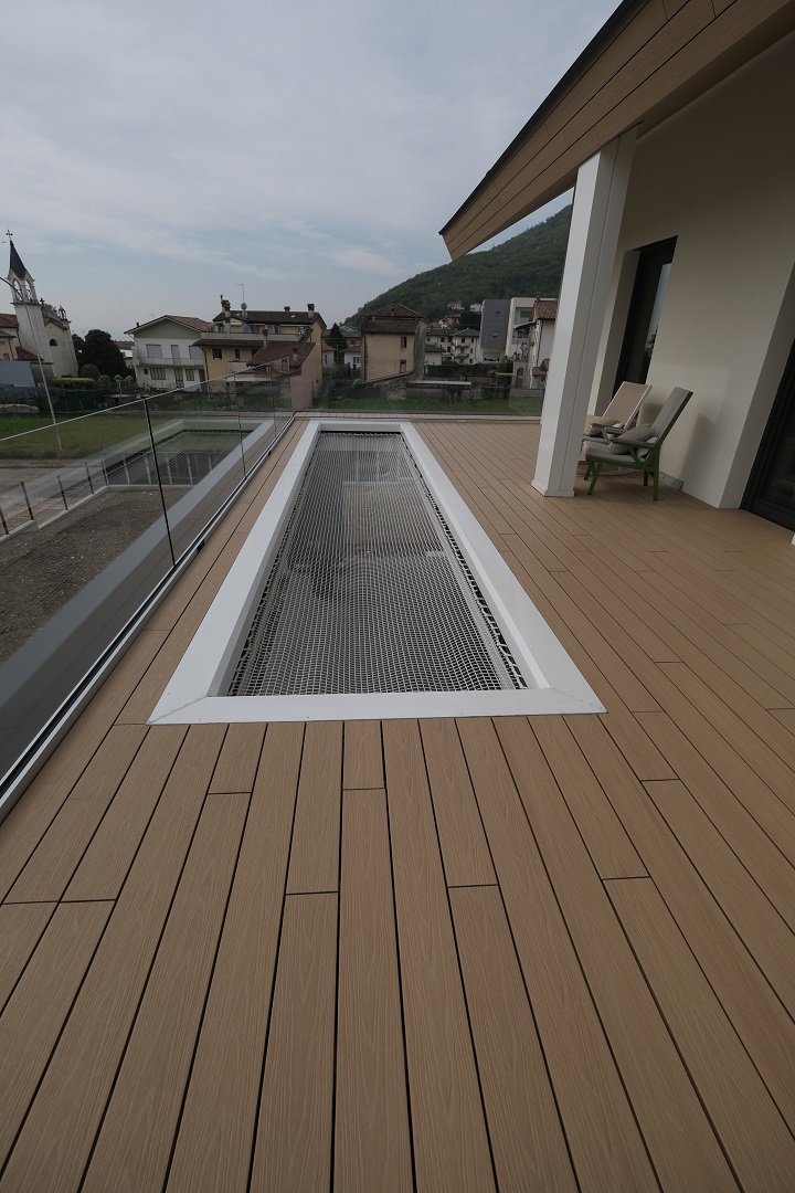 pavimento e rivestimento esterno in wpc