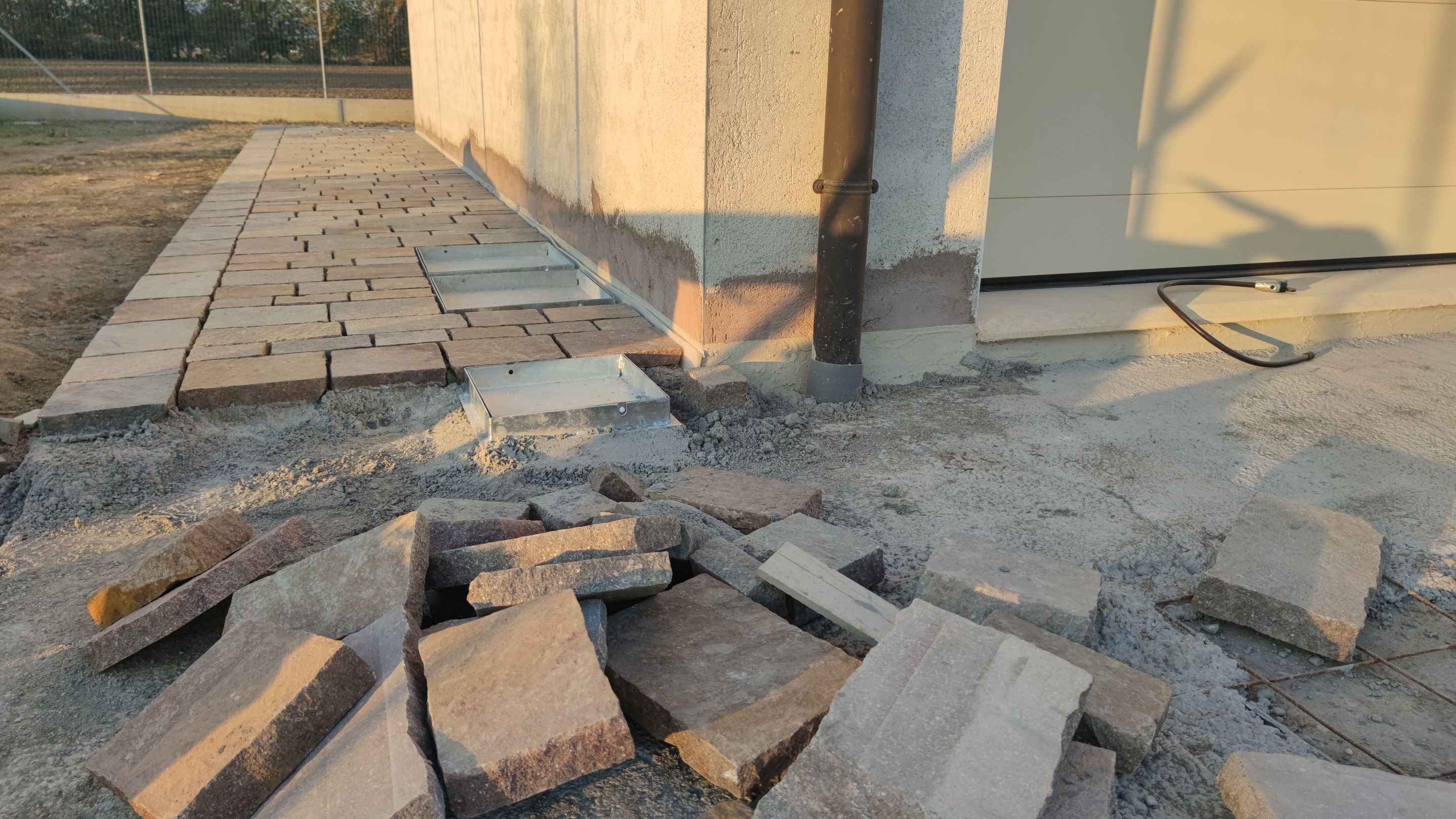 esterno da pavimentare posa