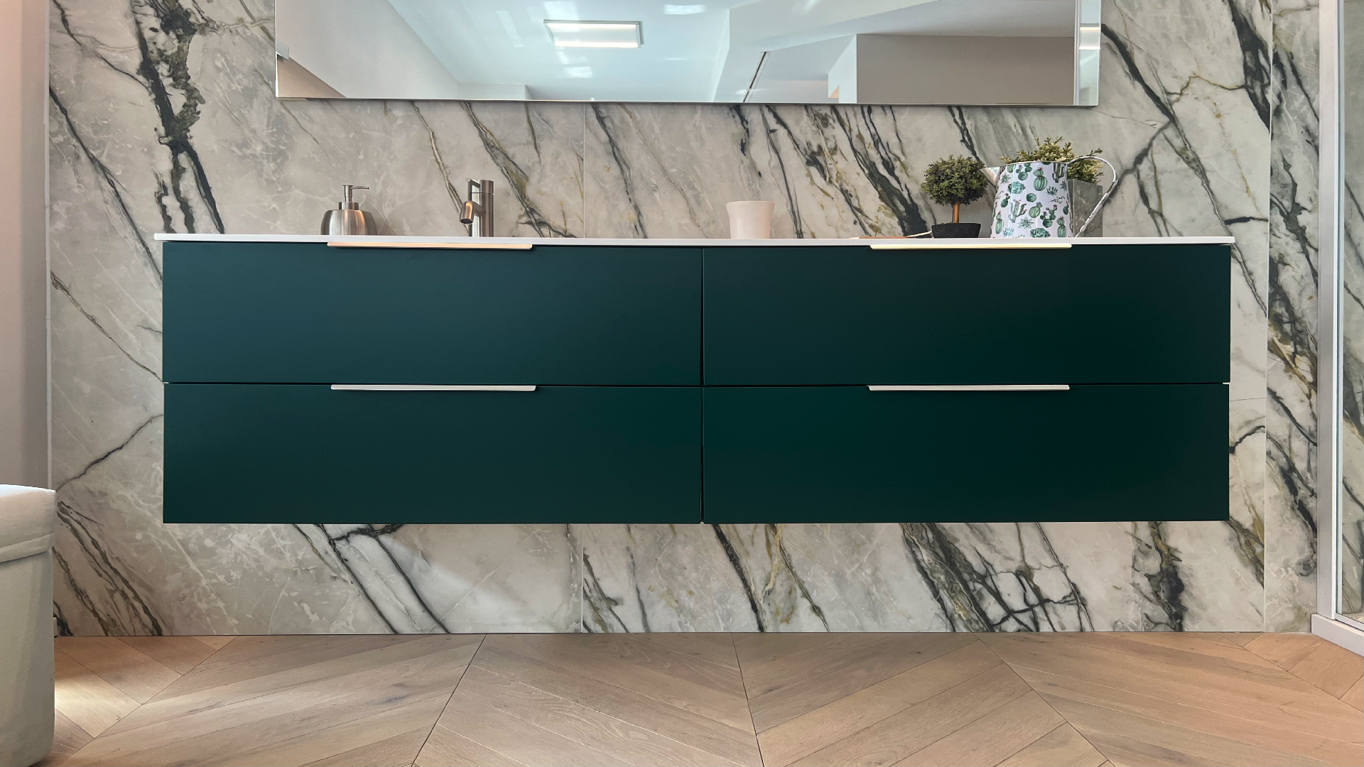 mobile bagno verde sospeso prezzi outlet