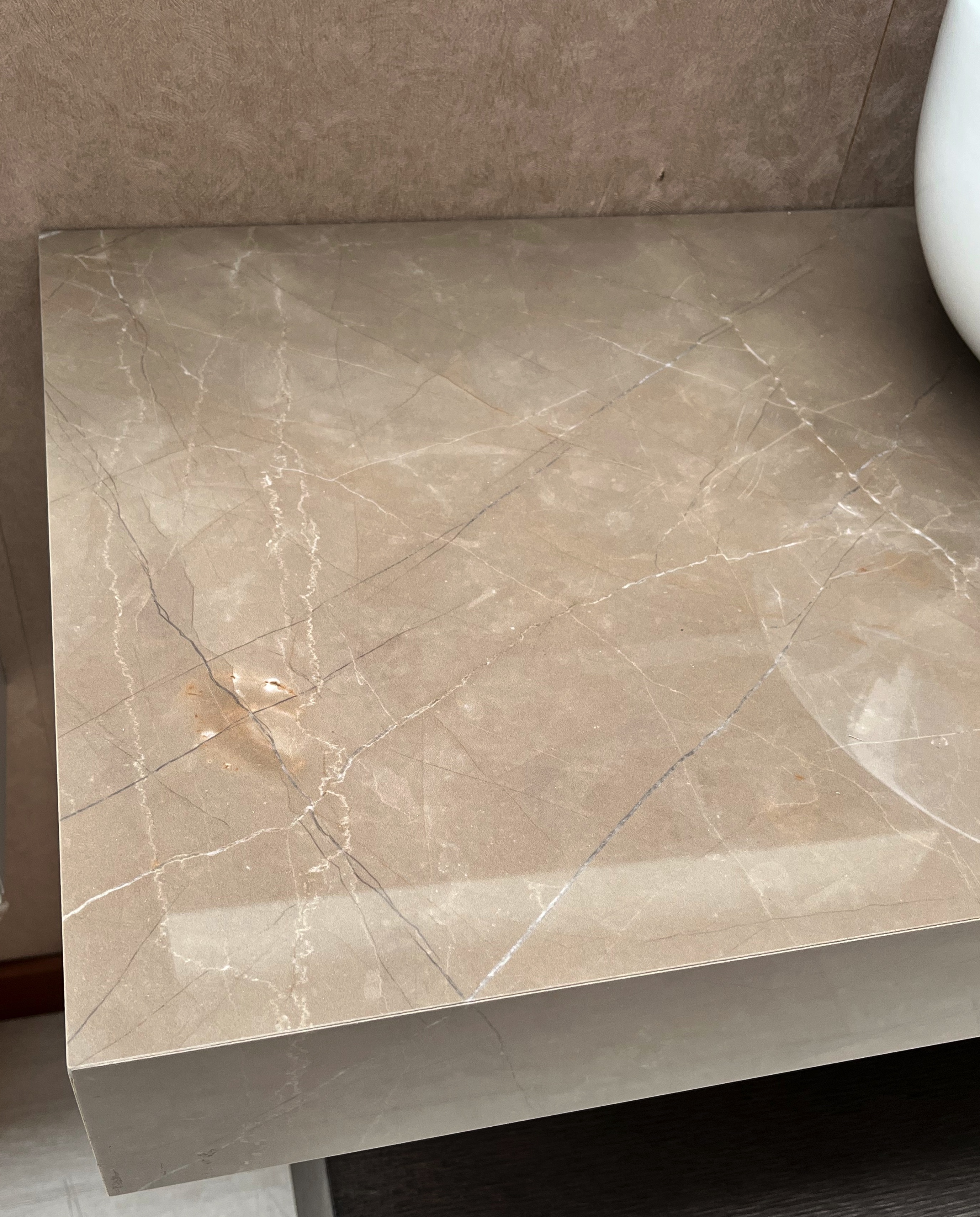 mensola bagno per lavabo in gres artigianale