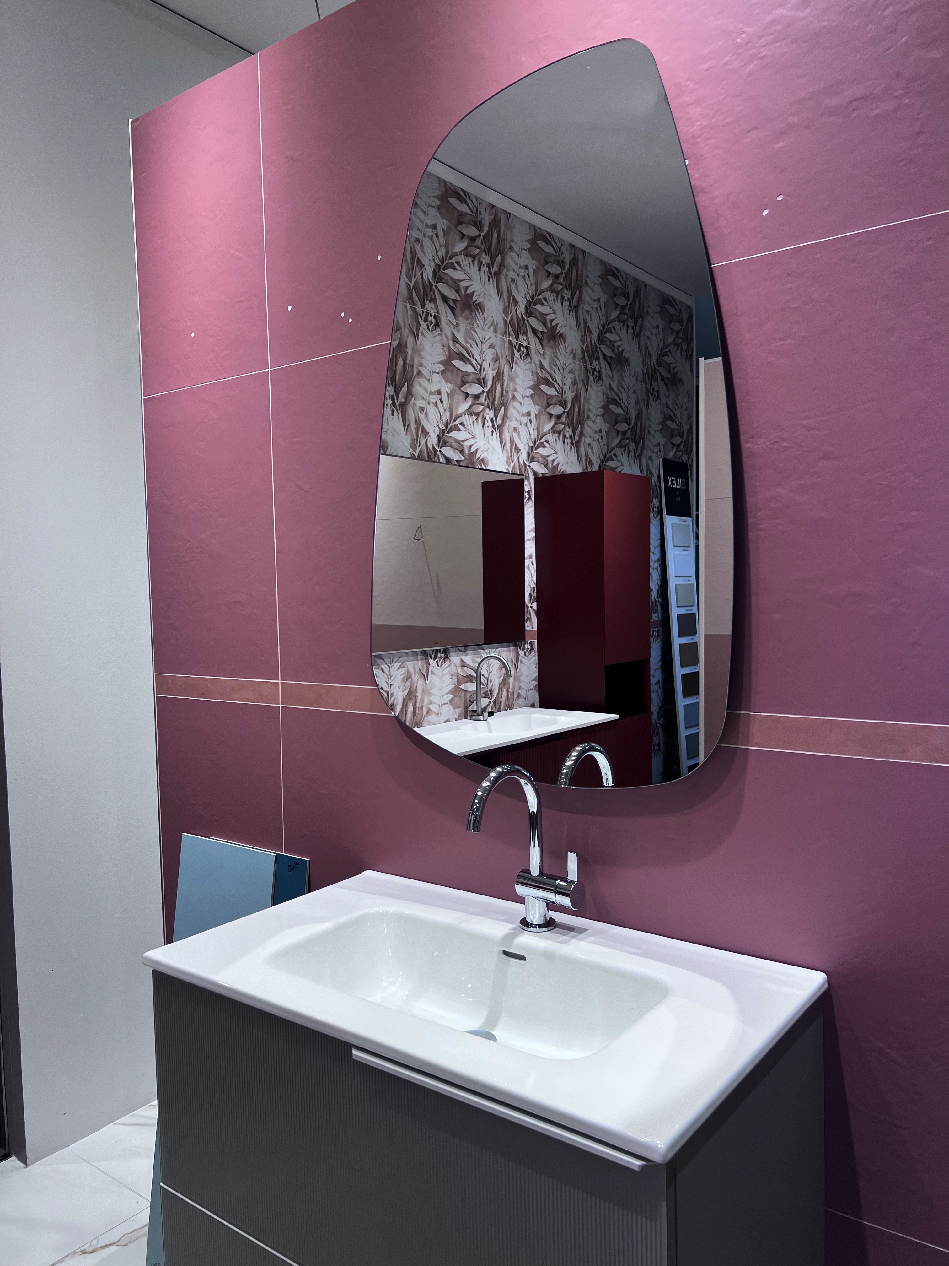 specchio bagno geometrico
