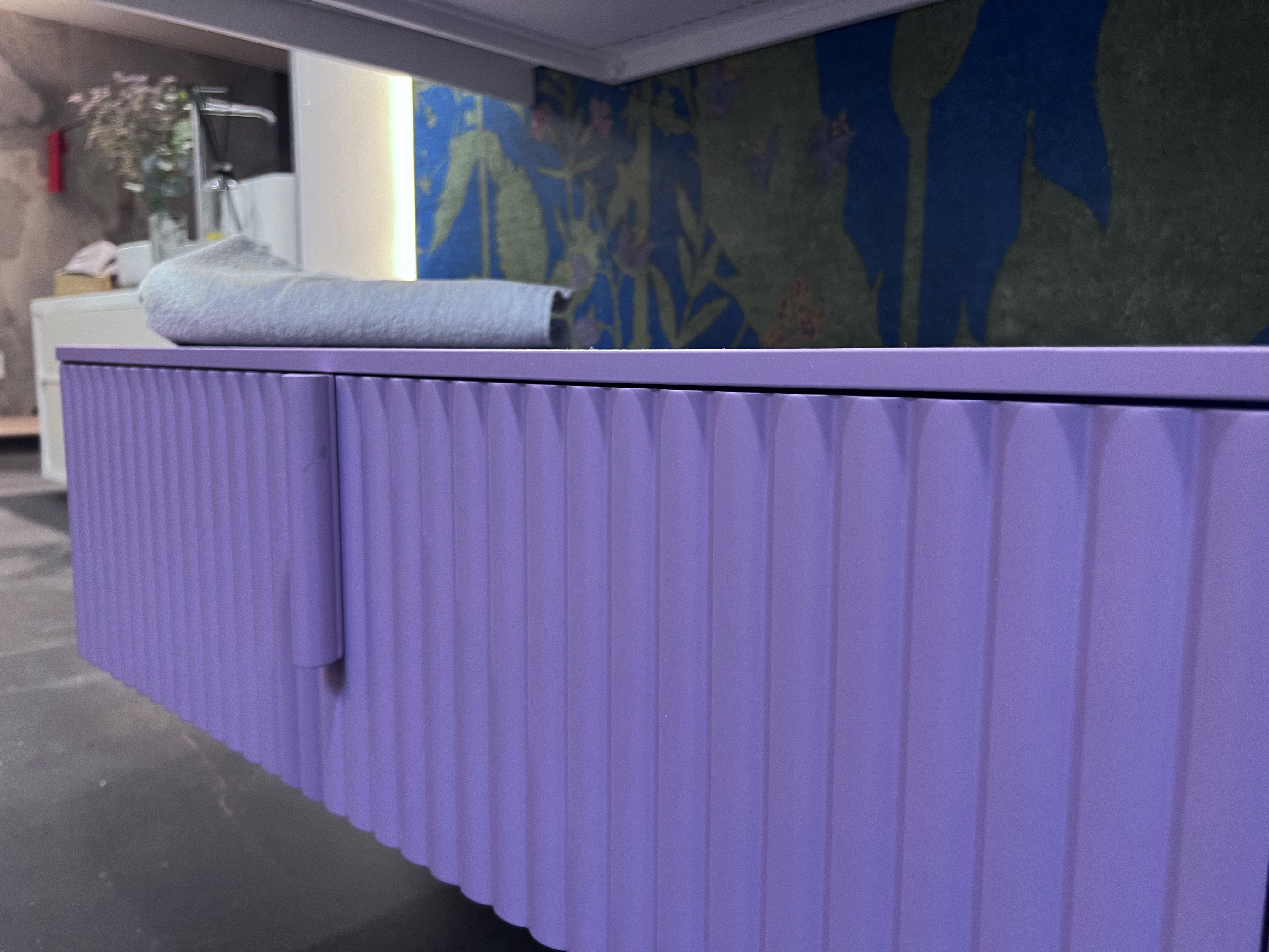 Mobile rosa e bianco corian, prezzo outlet